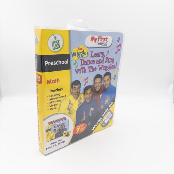 Leap Frog My First Leap Pad Interactive Book And Cartridge The Wiggles Math - Picture 2 of 6